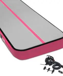 Everfit 8MX1M Airtrack Inflatable Air Track Tumbling Mat with Pump Gymnastics Pink