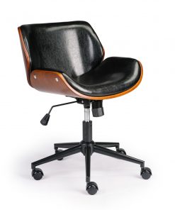 Wooden & PU Leather Office Chair Almas Task Chair