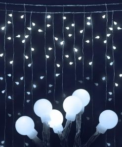 Jingle Jollys 600 LED Curtain Lights - Cold White