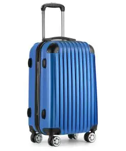 Wanderlite 20inch Lightweight Hard Suit Case Luggage Blue