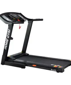 Everfit Electric Treadmill 40cm Running Home Gym Fitness Machine Black