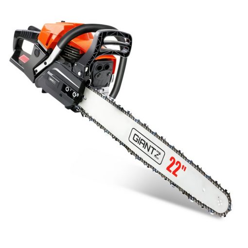 GIANTZ 58cc Commercial Petrol Chainsaw 22 Bar E-Start Chains Saw Tree Pruning