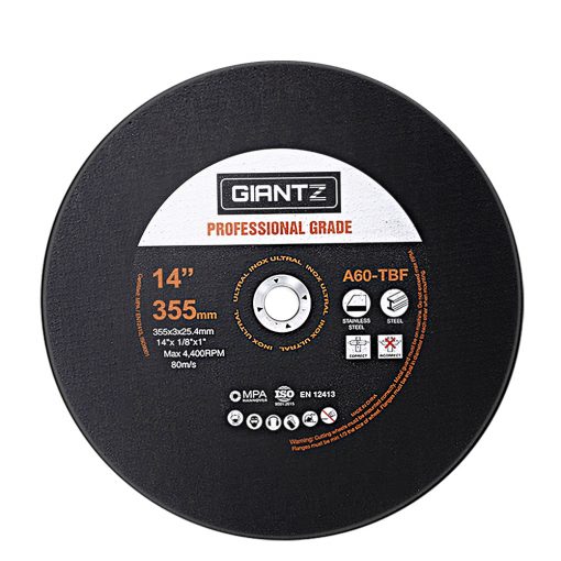 Giantz 10 x 14" Cutting Disc 355mm Metal Cut Off Wheel Angle Grinder Thin Steel