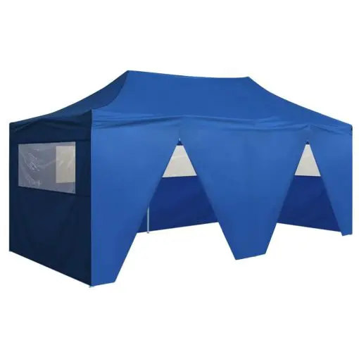 vidaXL Foldable Tent Pop-Up with 4 Side Walls 3×6 m Blue