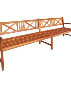 vidaXL Garden Bench 240 cm Solid Acacia Wood