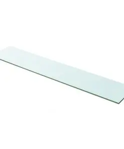 vidaXL Shelf Panel Glass Clear 100×20 cm