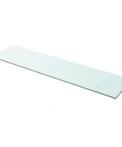 vidaXL Shelf Panel Glass Clear 100×25 cm