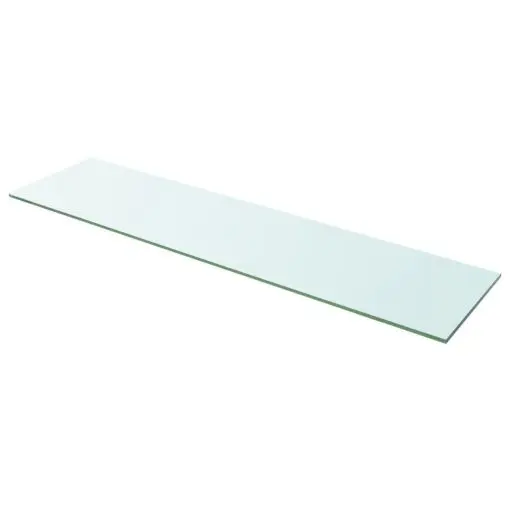 vidaXL Shelf Panel Glass Clear 100×25 cm