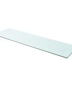 vidaXL Shelf Panel Glass Clear 110×30 cm