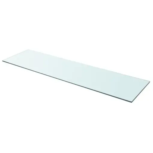 vidaXL Shelf Panel Glass Clear 110×30 cm