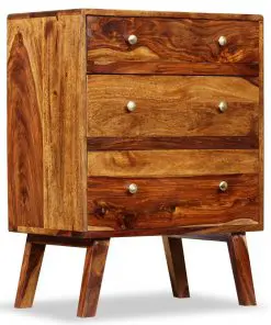 vidaXL Side Cabinet Solid Sheesham Wood 60x35x76 cm
