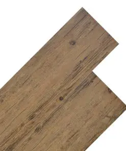 vidaXL PVC Flooring Planks 5.26 m² 2 mm Walnut Brown