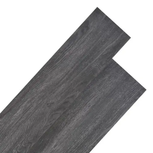 vidaXL PVC Flooring Planks 5.26 m² 2 mm Black and White