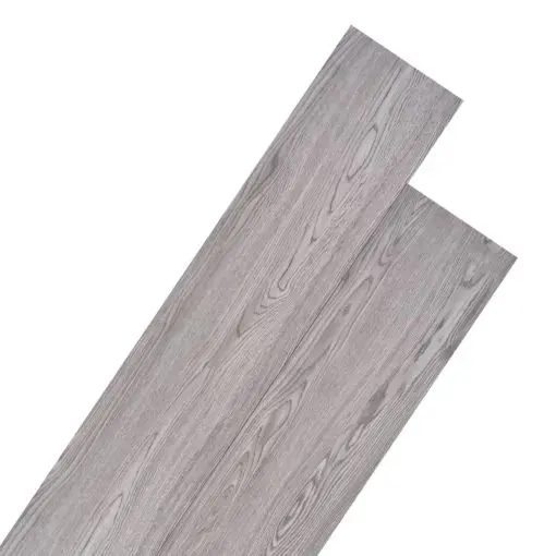 vidaXL PVC Flooring Planks 5.26 m² 2 mm Dark Grey