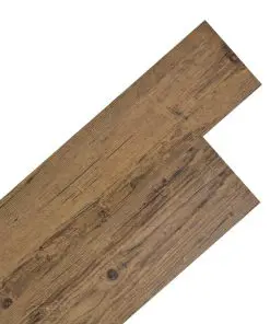 vidaXL Self-adhesive PVC Flooring Planks 5.02 m² 2 mm Walnut Brown