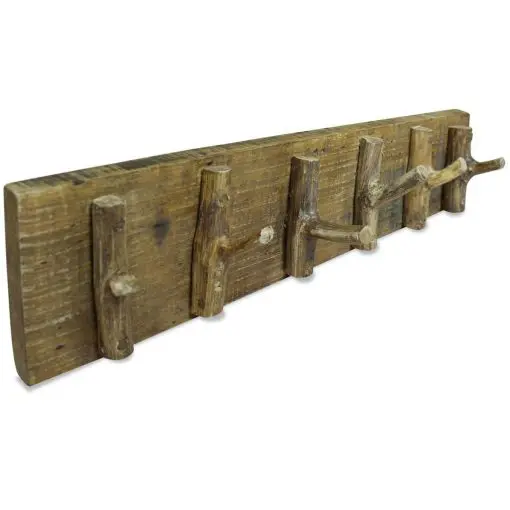 vidaXL Coat Rack Solid Reclaimed Wood 60×15 cm