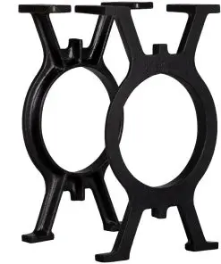 vidaXL Bench Legs 2 pcs O-Frame Cast Iron