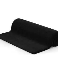 vidaXL Doormat Coir 24 mm 80×100 cm Black
