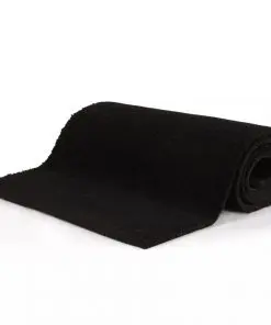 vidaXL Doormat Coir 24 mm 100×300 cm Black