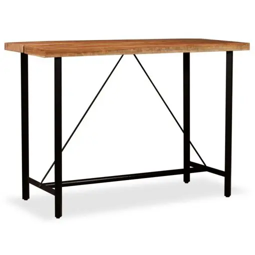 vidaXL Bar Table 150x70x107 cm Solid Acacia Wood