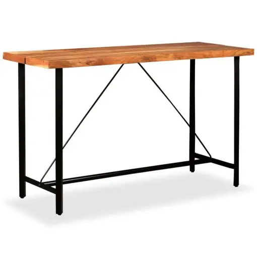 vidaXL Bar Table 180x70x107 cm Solid Acacia Wood