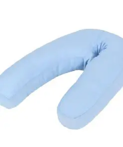 vidaXL Pregnancy Pillow J-Shaped 54×43 cm Blue