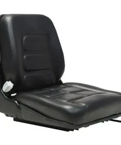 vidaXL Forklift & Tractor Seat with Suspension and Adjustable Backrest