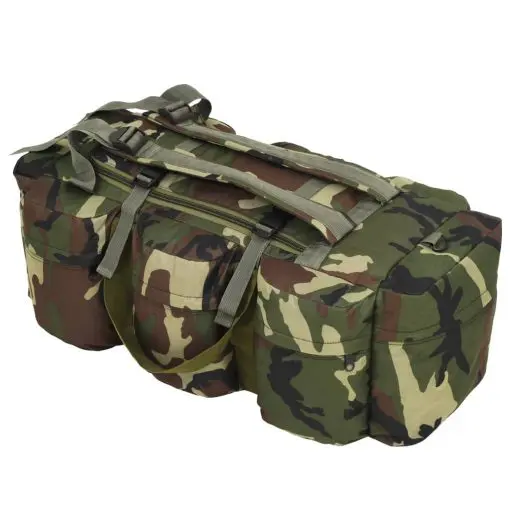 vidaXL 3-in-1 Army-Style Duffel Bag 120 L Camouflage