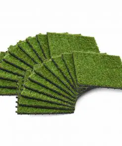 vidaXL Artificial Grass Tiles 20 pcs 30×30 cm Green