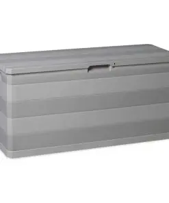 vidaXL Garden Storage Box Grey 117x45x56 cm