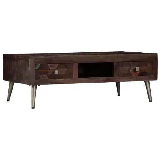 vidaXL Coffee Table Solid Reclaimed Wood 100x60x35 cm