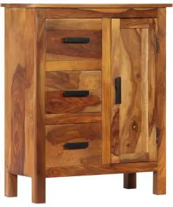 vidaXL Sideboard 65x30x80 cm Solid Sheesham Wood