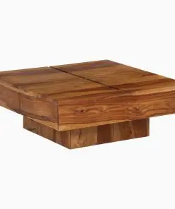 vidaXL Coffee Table Solid Sheesham Wood 80x80x30 cm