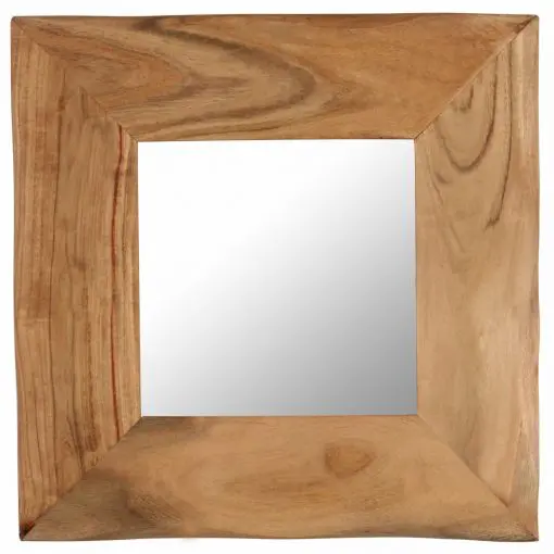 vidaXL Cosmetic Mirror 50×50 cm Solid Acacia Wood