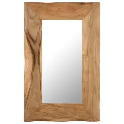 vidaXL Cosmetic Mirror 50×80 cm Solid Acacia Wood