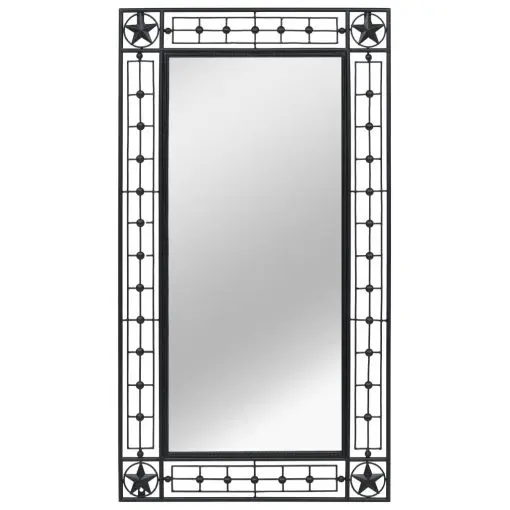 vidaXL Wall Mirror Rectangular 60×110 cm Black