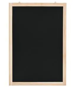 vidaXL Wall-Mounted Blackboard Cedar Wood 40×60 cm