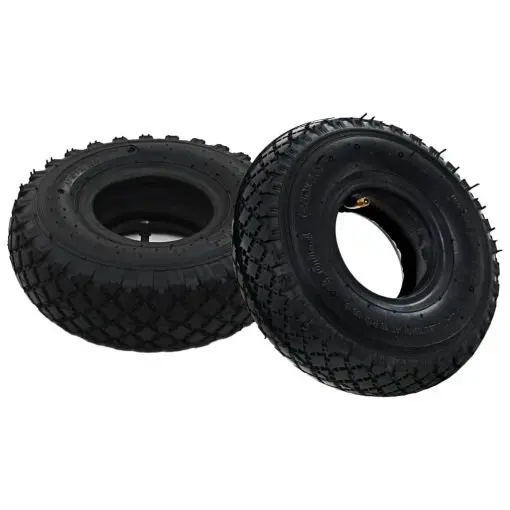 vidaXL 2 Tyres 2 Inner Tubes 3.00-4 260×85 for Sack Truck Wheel Rubber