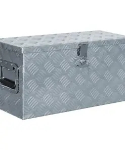 vidaXL Aluminium Box 61.5×26.5×30 cm Silver