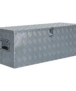 vidaXL Aluminium Box 110.5×38.5×40 cm Silver
