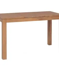 vidaXL Dining Table Solid Teak Wood with Natural Finish 120x60x76 cm
