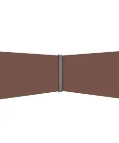 vidaXL Retractable Side Awning 160×600 cm Brown