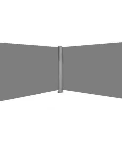 vidaXL Retractable Side Awning 200×600 cm Grey