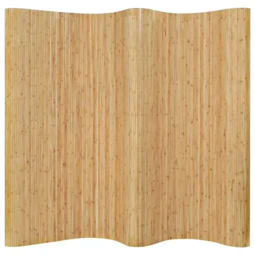 vidaXL Room Divider Bamboo 250×195 cm Natural