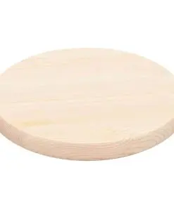 vidaXL Table Top Natural Pinewood Round 25 mm 30 cm