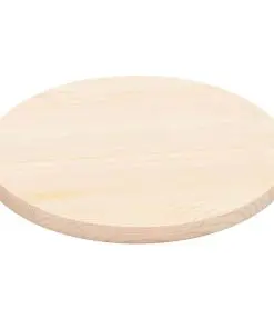 vidaXL Table Top Natural Pinewood Round 25 mm 50 cm