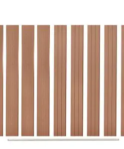vidaXL Replacement Fence Boards 9 pcs WPC 170 cm Brown