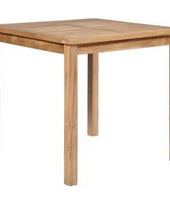 vidaXL Garden Table 80x80x77 cm Solid Teak Wood