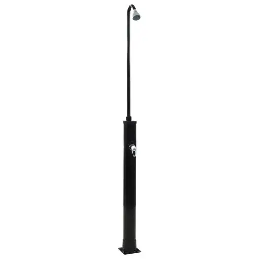 vidaXL Solar Shower Black 214 cm 9 L