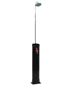 vidaXL Solar Shower Black 214 cm 18 L